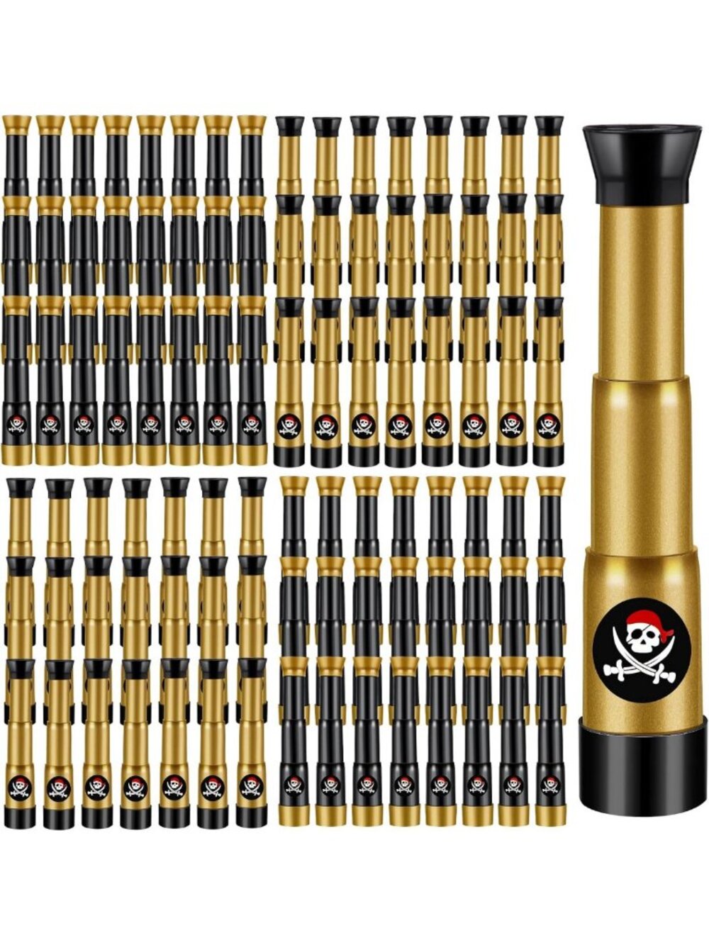 24 Pcs Pirate Telescope Toy Set for Kids - Perfect for Pirate Birthday Party Fun
